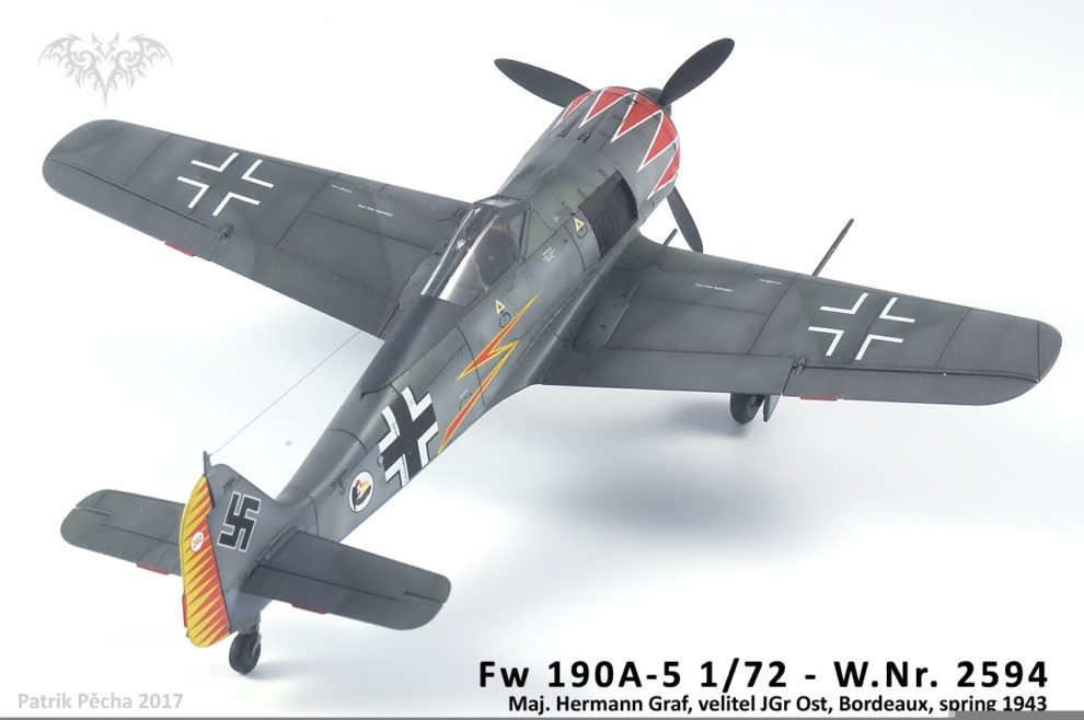 Fw 190A-5 Eduard 1/72 - W.Nr. 2594, Maj. Hermann Graf